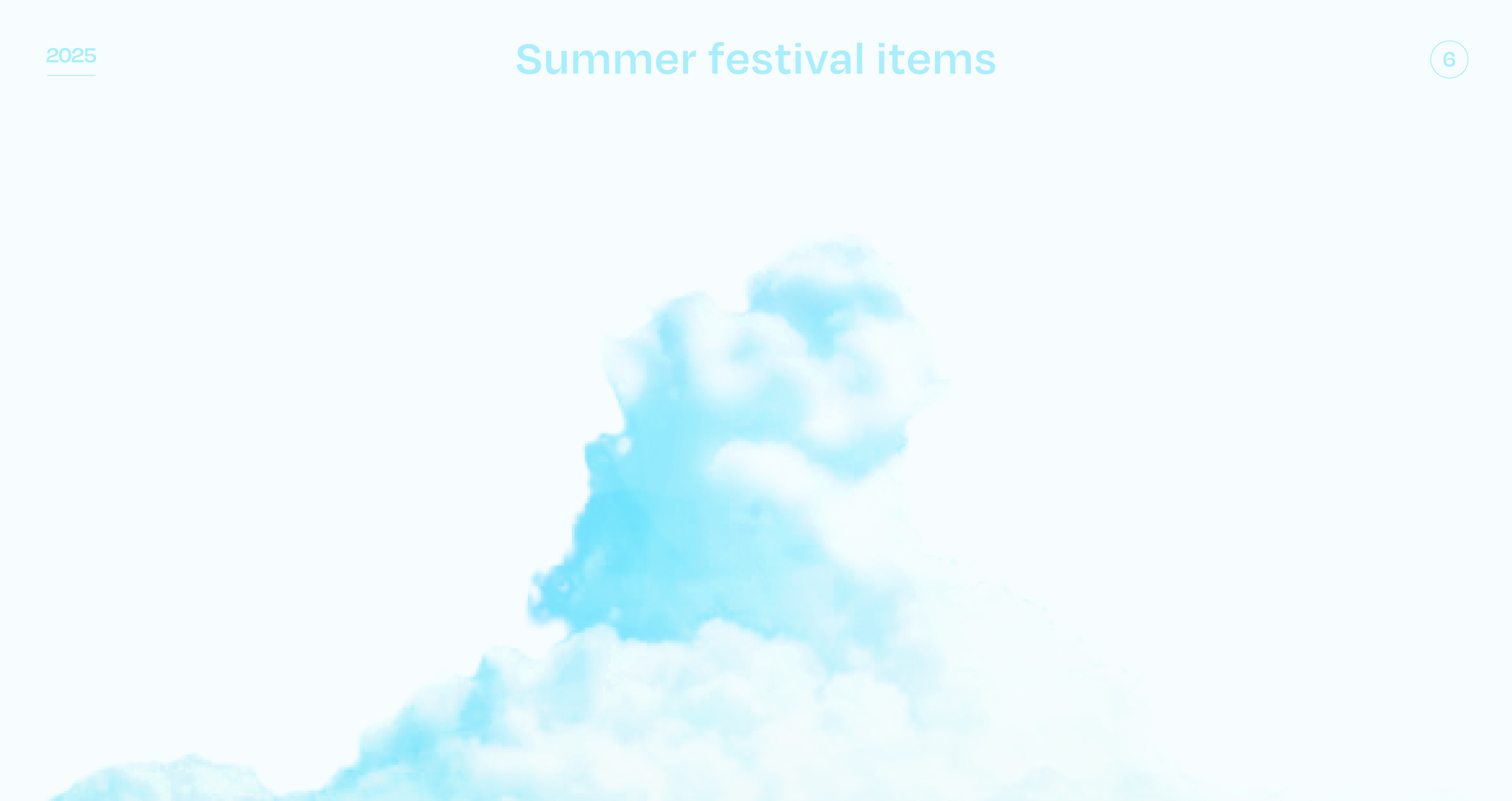 Summer festival items