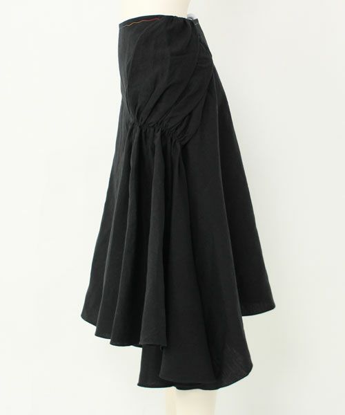 ＜JW ANDERSON＞ASYMMETRIC RUCHED SKIRT