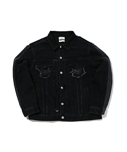 studiosevenSTUDIO SEVEN Shadow Custom Denim Jacket - Gジャン