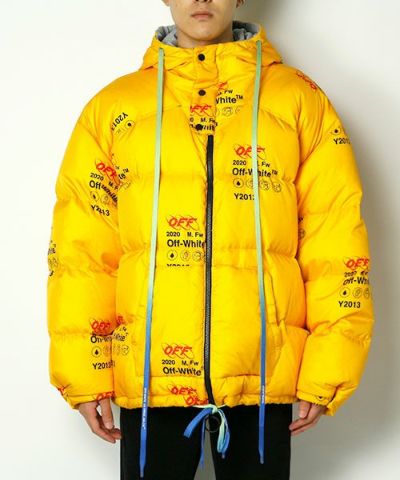 ＜Off-White＞INDUSTRIAL ZIPPED PUFFER