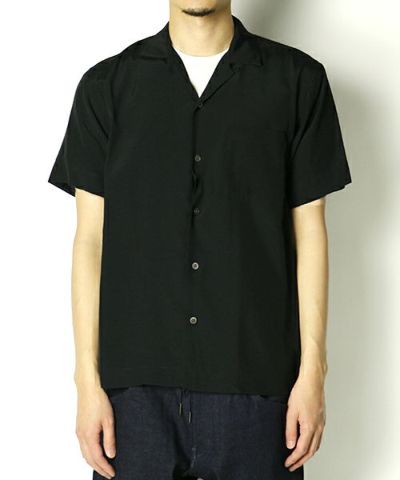 FUMITO GANRYU＞WATTEAU PLEATS HAWAIIAN SHIRT | MAKES ONLINE