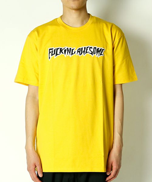 Fucking Awesome＞Puff Outline Logo Tee | MAKES ONLINE STORE