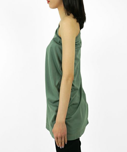 FUMIKA＿UCHIDA＞DOUBLE SLEEVE ONE-SHOULDER TEE | MAKES ONLINE STORE