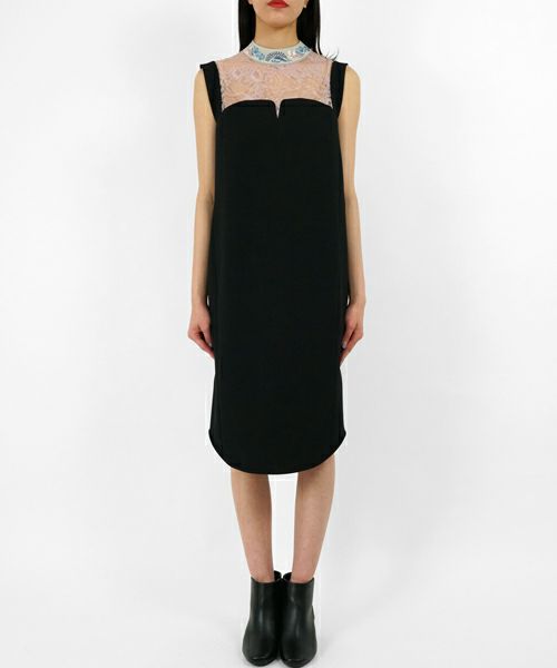 mame Embroidery Collar Sleeveless Dress | www.gulatilaw.com