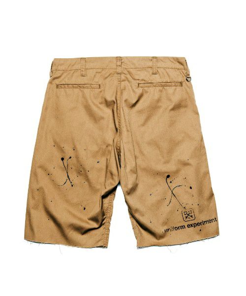 UNIFORM EXPERIMENT DRIPPING SHORTSメンズ - ショートパンツ