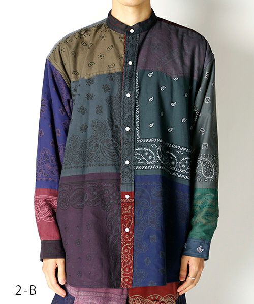 チルドレンオブザディスコーダンス ＜Children of the discordance＞ROGIC BANDANA PATCHWORK SHIRT