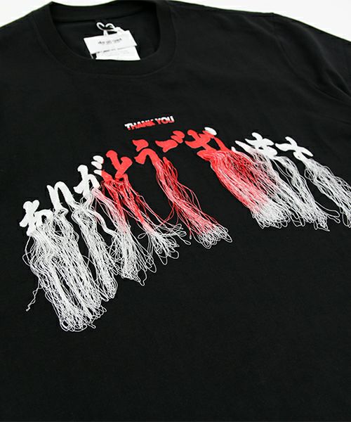 doublet＞THANK YOU FRINGE EMBROIDERY T-SHIRT | MAKES ONLINE STORE