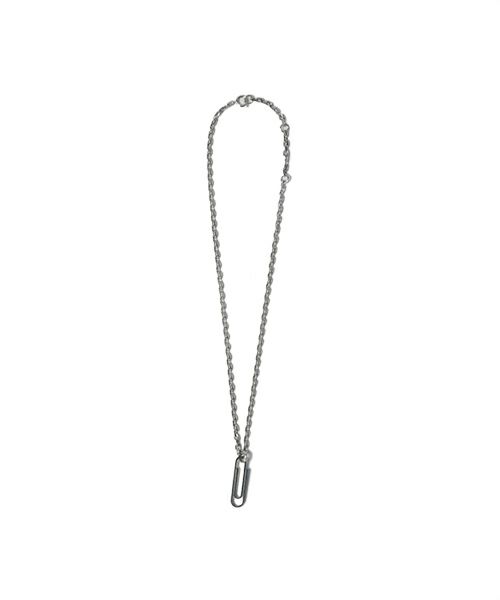 Off-White＞PAPERCLIP NECKLACE (OMOE20-539)