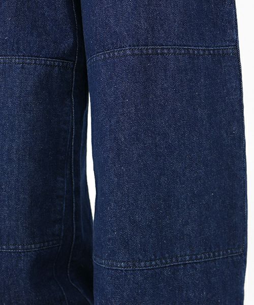 RAF SIMONS＞Denim workwear pants with kneepaiches(Dark navy