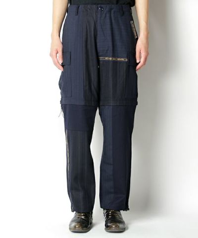 Children of the discordance＞DEAD STOCK WOOL PATCHWORK TROUSERS 