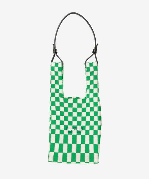 ＜LASTFLAME＞ICHIMATSU MARKET BAG SMALL (Green x Ivory)