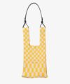 ＜LASTFLAME＞ICHIMATSU MARKET BAG SMALL (Yellow x Ivory)