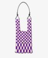 ＜LASTFLAME＞ICHIMATSU MARKET BAG SMALL (Purple x Ivory)