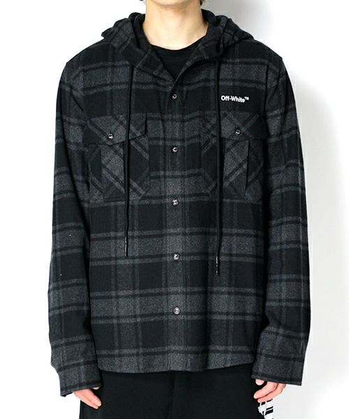 22-23AWoff-white Outline ARR Flannel Shirt