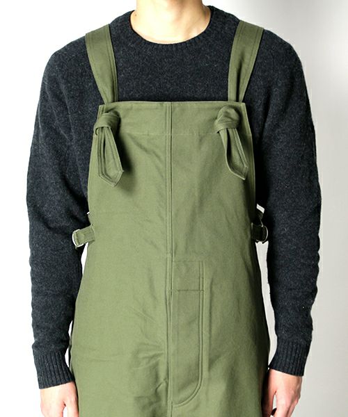 ＜blurhmsROOTSTOCK＞Cotton Serge Salvage Overalls