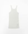 ＜OVERNEATH＞Rib Tank026(White)