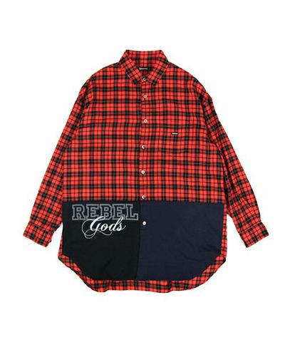 新規入荷 【美品】undercover Tee切替チェックシャツ