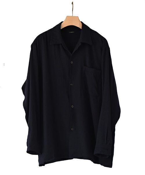 ＜COMOLI＞カシミヤ和紙　オープンカラーシャツ（V01-01006）