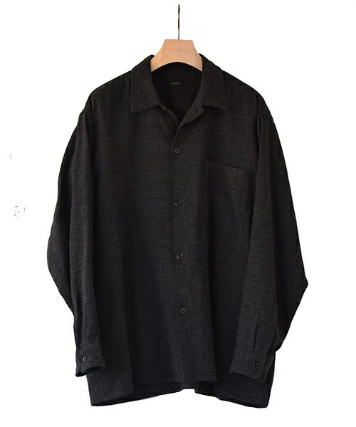 ＜COMOLI＞カシミヤ和紙　オープンカラーシャツ（V01-01006）