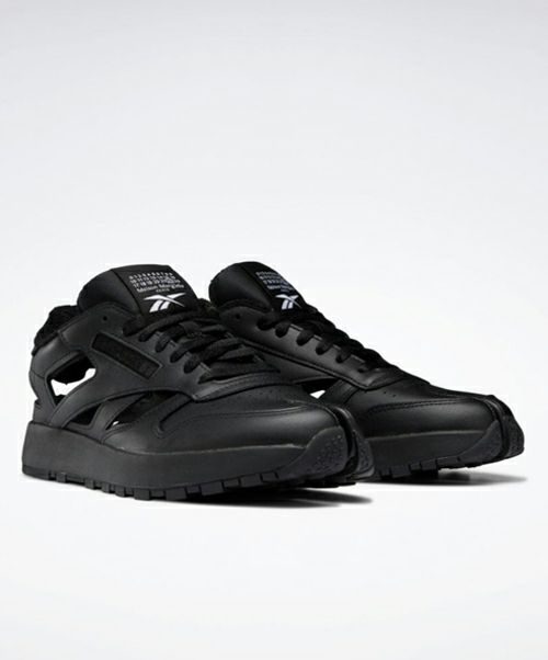 ＜Maison Margiela＞×Reebok "クラシックレザー・タビ・デコルティケ・ロー” -BLACK- (MENS)