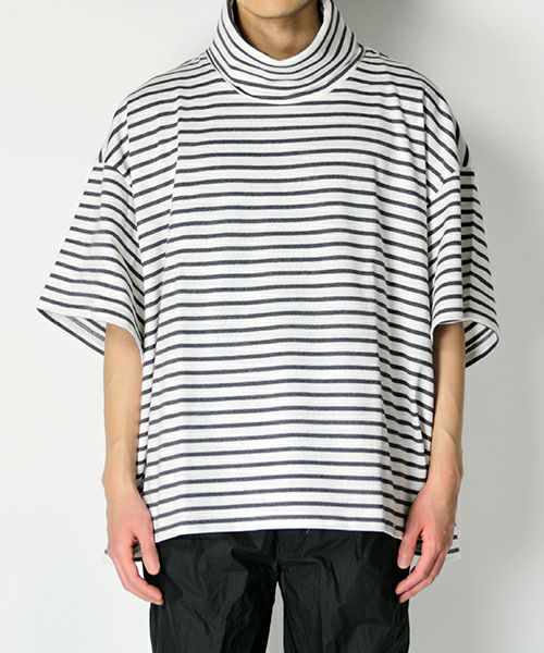 kolor BEACON＞ボーダータートルネック TEE (22SBM-T09237) | MAKES 