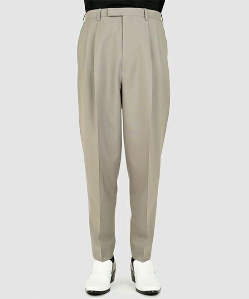 LAD MUSICIAN＞2TUCK TAPERED WIDE SLACKS（2122-556） | MAKES ONLINE STORE