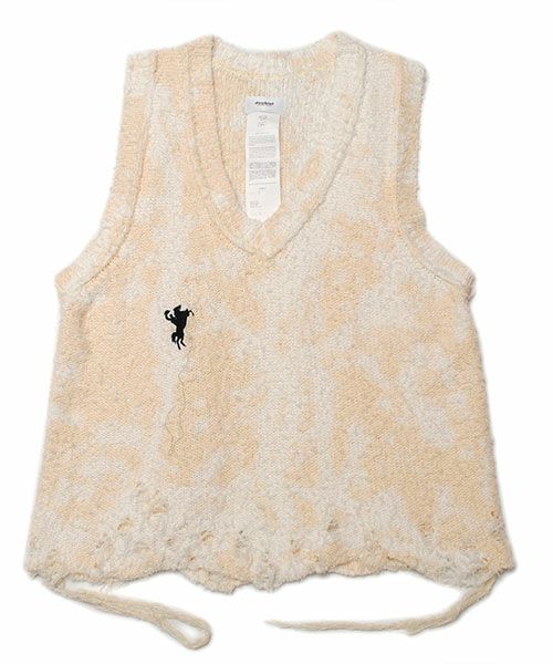 doubletRECYCLE COTTON BLEACHED - ニット