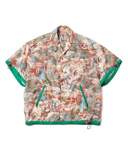 ＜kolor BEACON＞オープンカラーシャツ(22SBM-B04140)