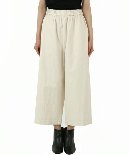 ＜ECOLE DE CURIOSITES＞PIERRE SOFT COTTON TWILL PANTS