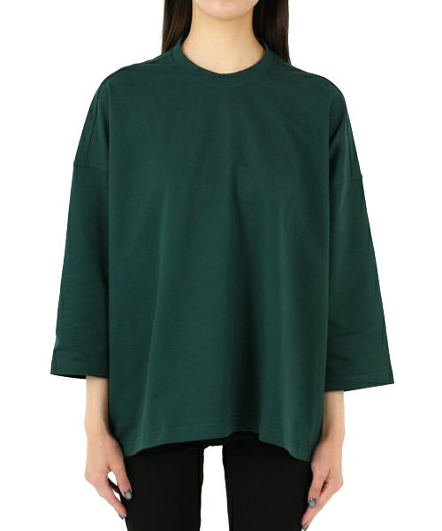 ＜SOFIE D'HOORE＞long sleeve c-neck sweatshirt in fine freece