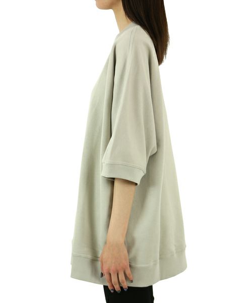 SOFIE D'HOORE＞short sleeve c-neck with top stitch | MAKES ONLINE STORE