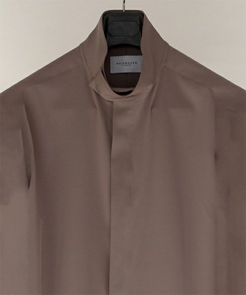 RAINMAKER＞HIGH-NECK COLLAR SHIRT | MAKES ONLINE STORE