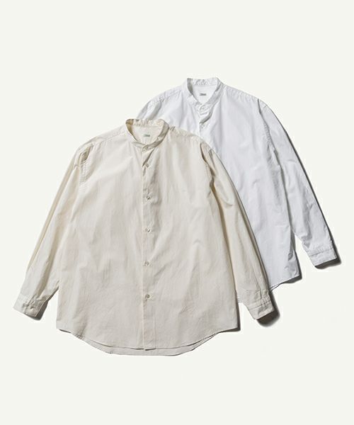 A.PRESSE＞Band Collar Shirt | MAKES ONLINE STORE