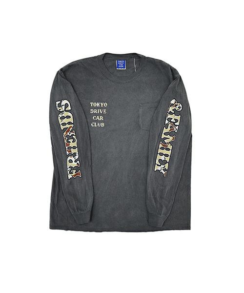 TOKYO DRIVE CAR CLUB＞BIG LOGO CAMO L/S pocket TEE | MAKES