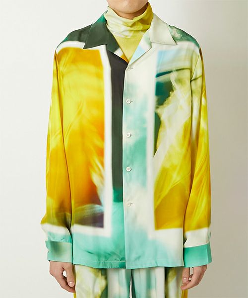 ＜TAAKK＞SILK LONG SLEEVE SHIRTS