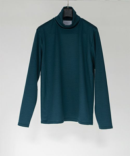 RAINMAKER＞WASHABLE-WOOL HIGH NECK SHIRT | MAKES ONLINE STORE