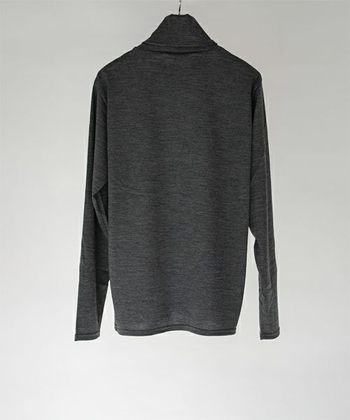 RAINMAKER＞WASHABLE-WOOL HIGH NECK SHIRT | MAKES ONLINE STORE