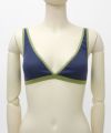 ＜OVERNEATH＞Bra009(Blue×Pistachio)