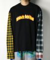 ＜TENDER PERSON＞CHECK SHIRT SLEEVE LONG TEE