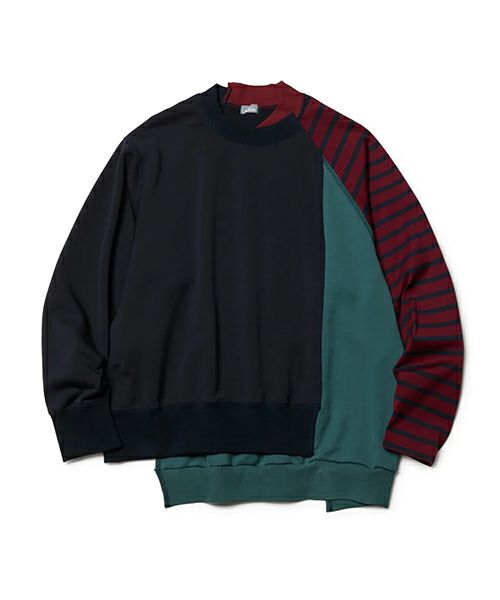 ＜kolor BEACON＞ドッキングSWEAT(22WBM-T03232)