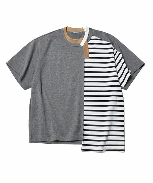 ＜kolor BEACON＞ドッキング S/S TEE(22WBM-T04237)