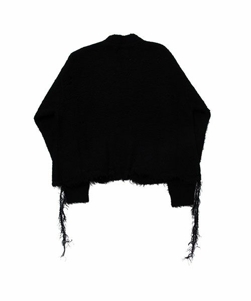 doublet ZIP UP YARN CARDIGAN ブラック doublet＞ZIP UP FUR YARN CARDIGAN | MAKES ONLINE STORE