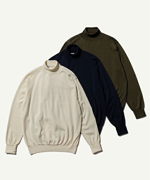 A.PRESSE＞High Gauge Turtleneck Sweater | MAKES ONLINE STORE