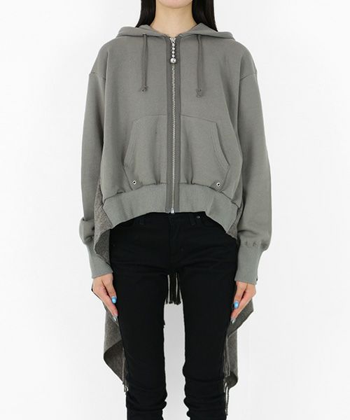 UNDERCOVER＞ストール切替サイドZIPパーカー(GRAY) | MAKES ONLINE STORE