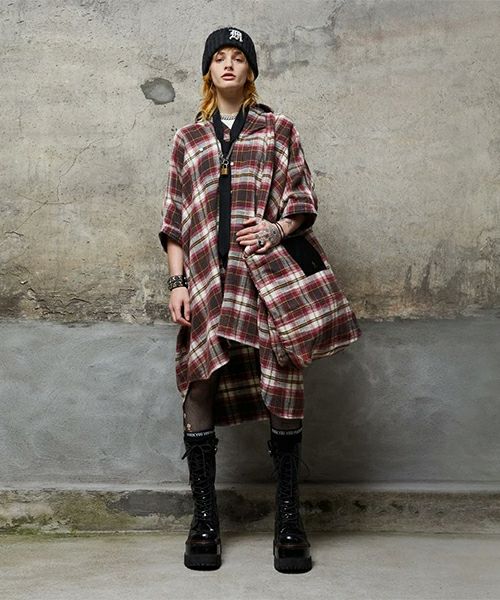 R13 PLAID OVERSIZED BOXY SHIRTDRESS MAKES ONLINE STORE