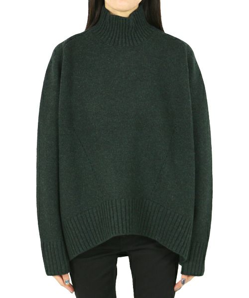 CINOH＞WOOL OVERSIZE HI NECK KNIT | MAKES ONLINE STORE