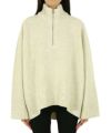 ＜CINOH＞WOOL OVERSIZE HALF ZIPPER KNIT