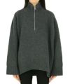 ＜CINOH＞WOOL OVERSIZE HALF ZIPPER KNIT