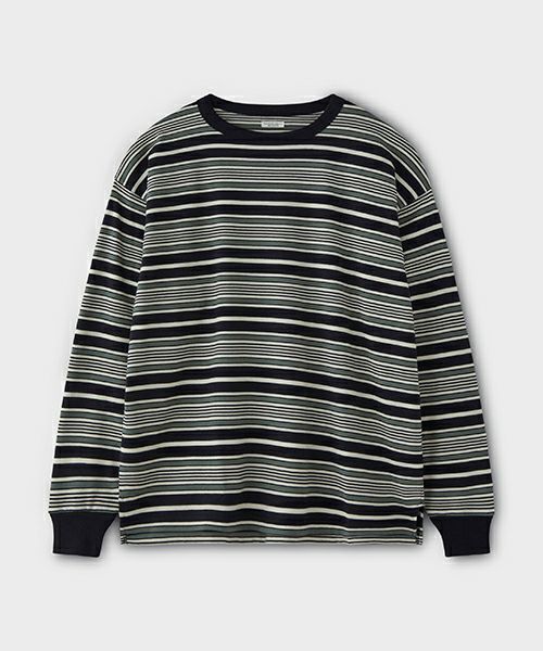 PHIGVEL BORDER LONG SLEEVE TOP フィグベル-