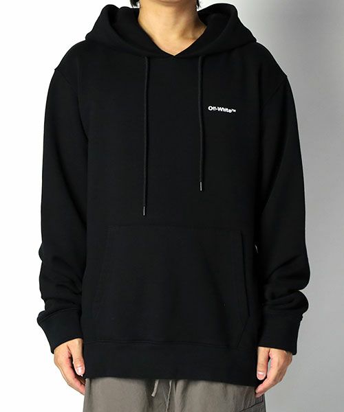 ＜Off-White＞WAVE OUTL DIAG SLIM HOODIE(OMBF22-RTW0116)